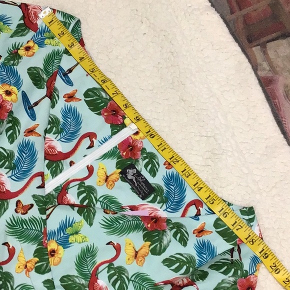 FLAMBOYANT FLAMINGO SWING DRESS 22/24 - Picture 8 of 12